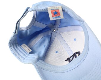 Casquette North Carolina Tar Heels - Blanc Et Bleu - Snapback Réglable - Occasion