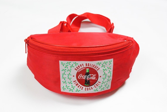 vintage COCA-COLA Waist Bag  Fanny Pack red big l… - image 2