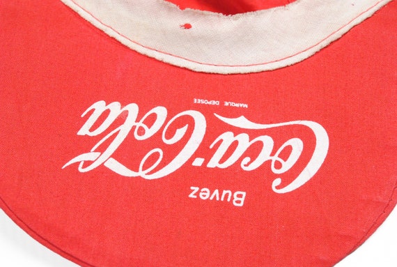 vintage COCA-COLA Bicycle Cap One Size red white … - image 7