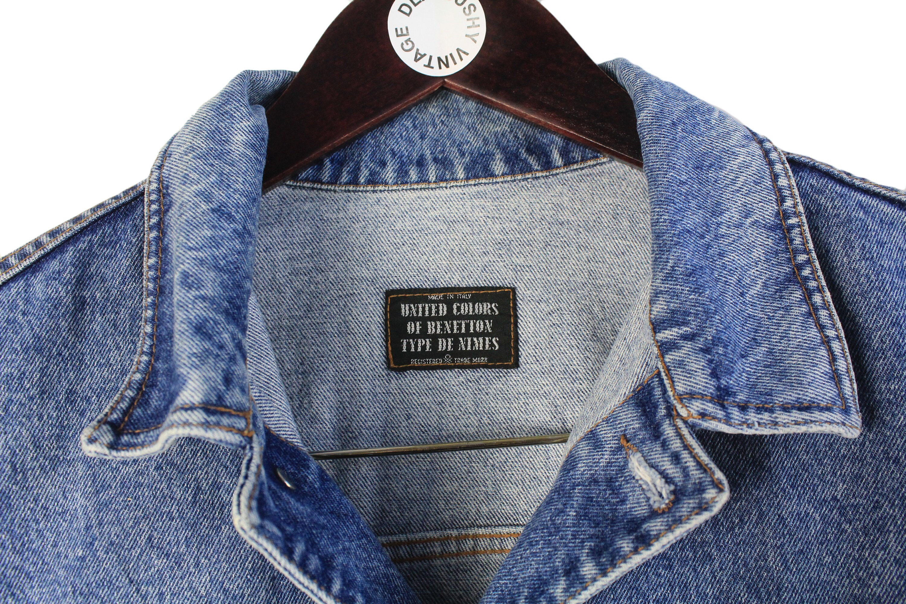 Vintage UNITED COLORS of BENETTON Denim Jacket Size M Men