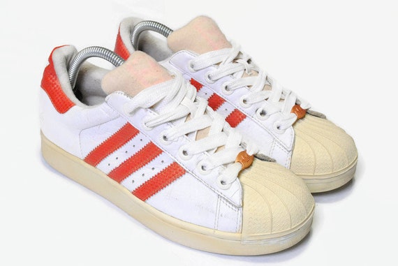 adidas superstar white red