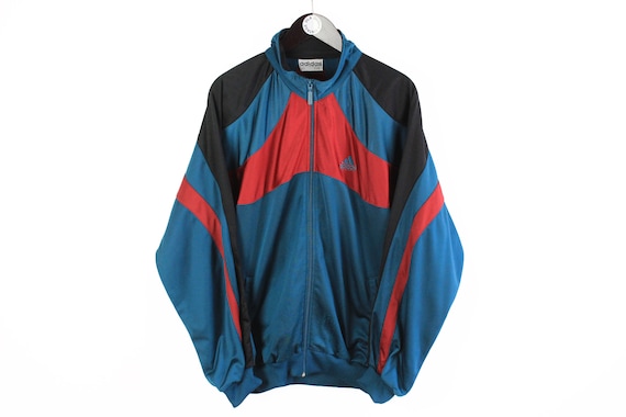 vintage ADIDAS EQUIPMENT tracksuit blue red Size … - image 2