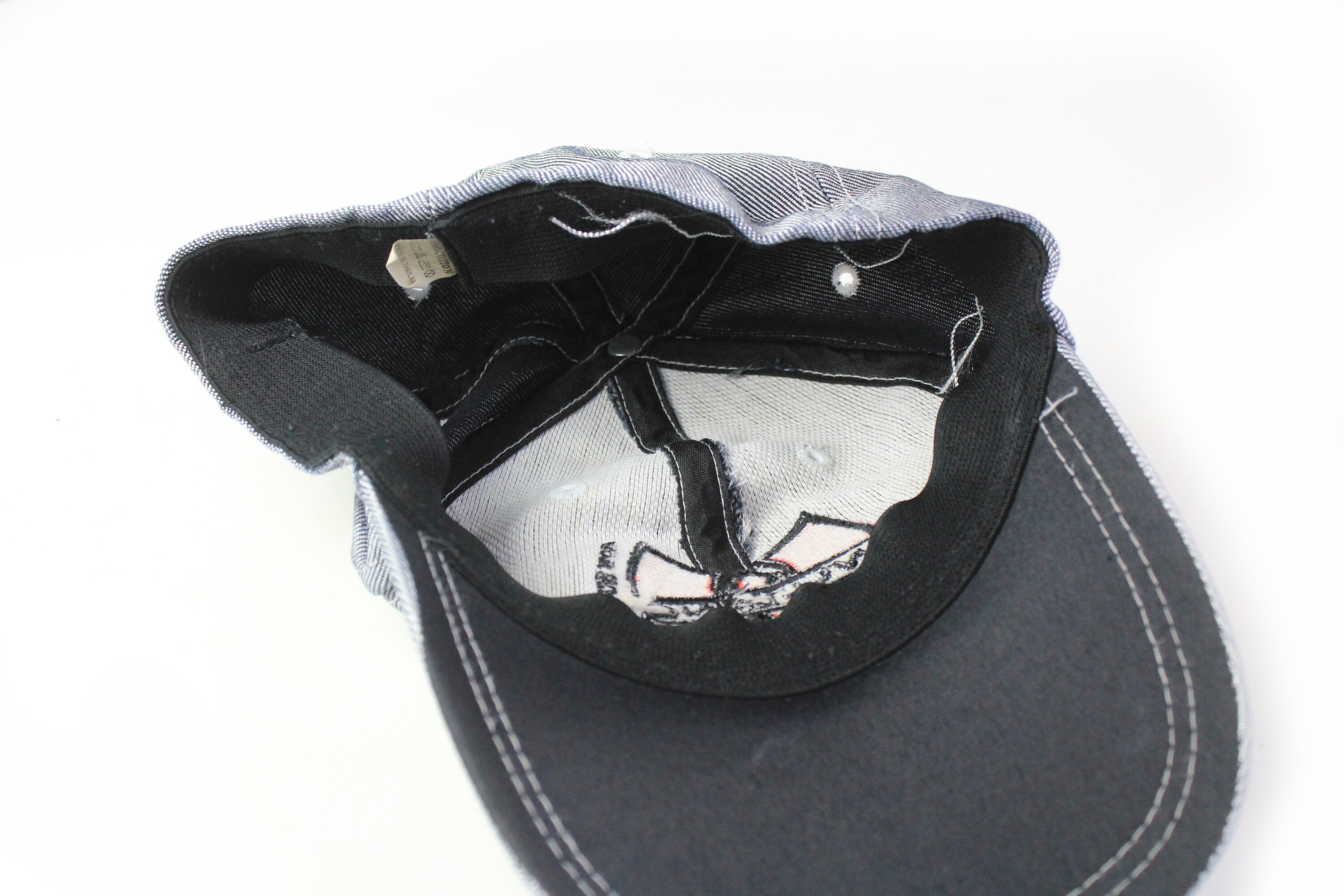 Vintage WU TANG CLAN Hat Big Logo Cap Hip Hop Silver Gray Wu