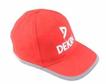 vintage DEKRA Cap One Size red Hat Big logo race F1 team Formula 1 sport style authentic racing Ferrari sponsor unisex cap