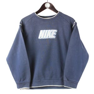 Vintage NIKE Sweatshirt Bootleg Men's Size M Black Authentic