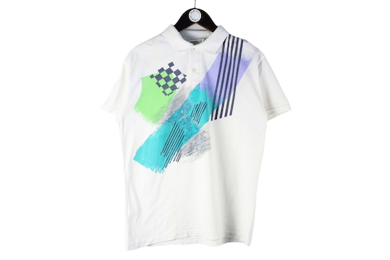 Hugo Men's Cotton-Jersey T-Shirt with Dalmatian-print Logo Artwork - White - Size Large