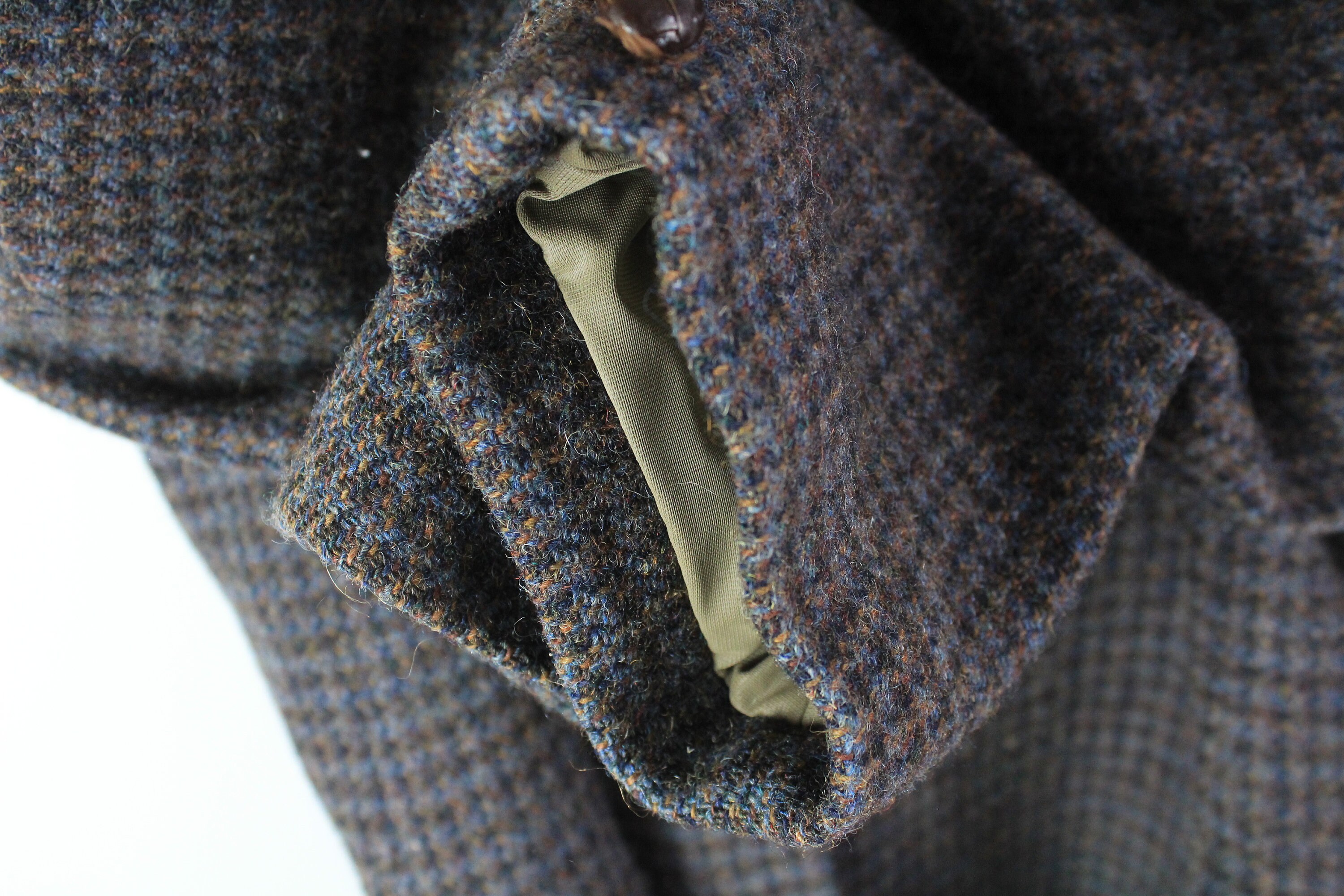 Harris Tweed×OXFORD CLASSIC E241203-12 Oxford Classic x Harris Tweed Jacket S Size Vintage Wool
