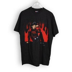 vintage GARTH BROOKS Hanes 1994 T-Shirt tour wear authentic rare tee Size L rocker retro 90s 80s concert top black red big logo made in USA