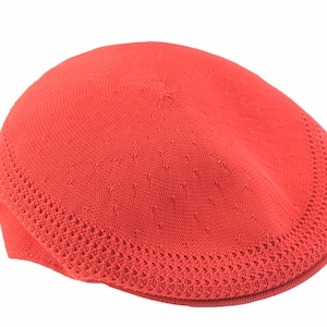 vintage KANGOL Newsboy Flat Cap Red Cabbie baker boy 504 Style Contour Fitted Beret retro style hipster authentic hat wool