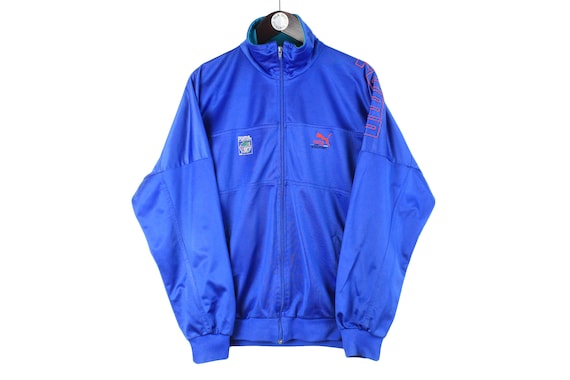 vintage PUMA track jacket Size men's M oversize a… - image 1