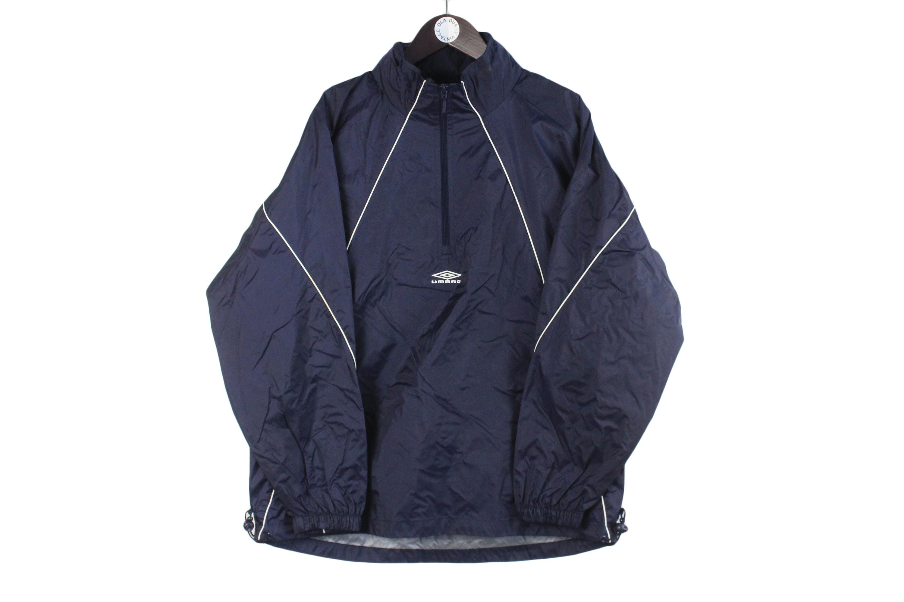 Vintage 90s Umbro Half Zip Windbreaker Jacket Men's Size
