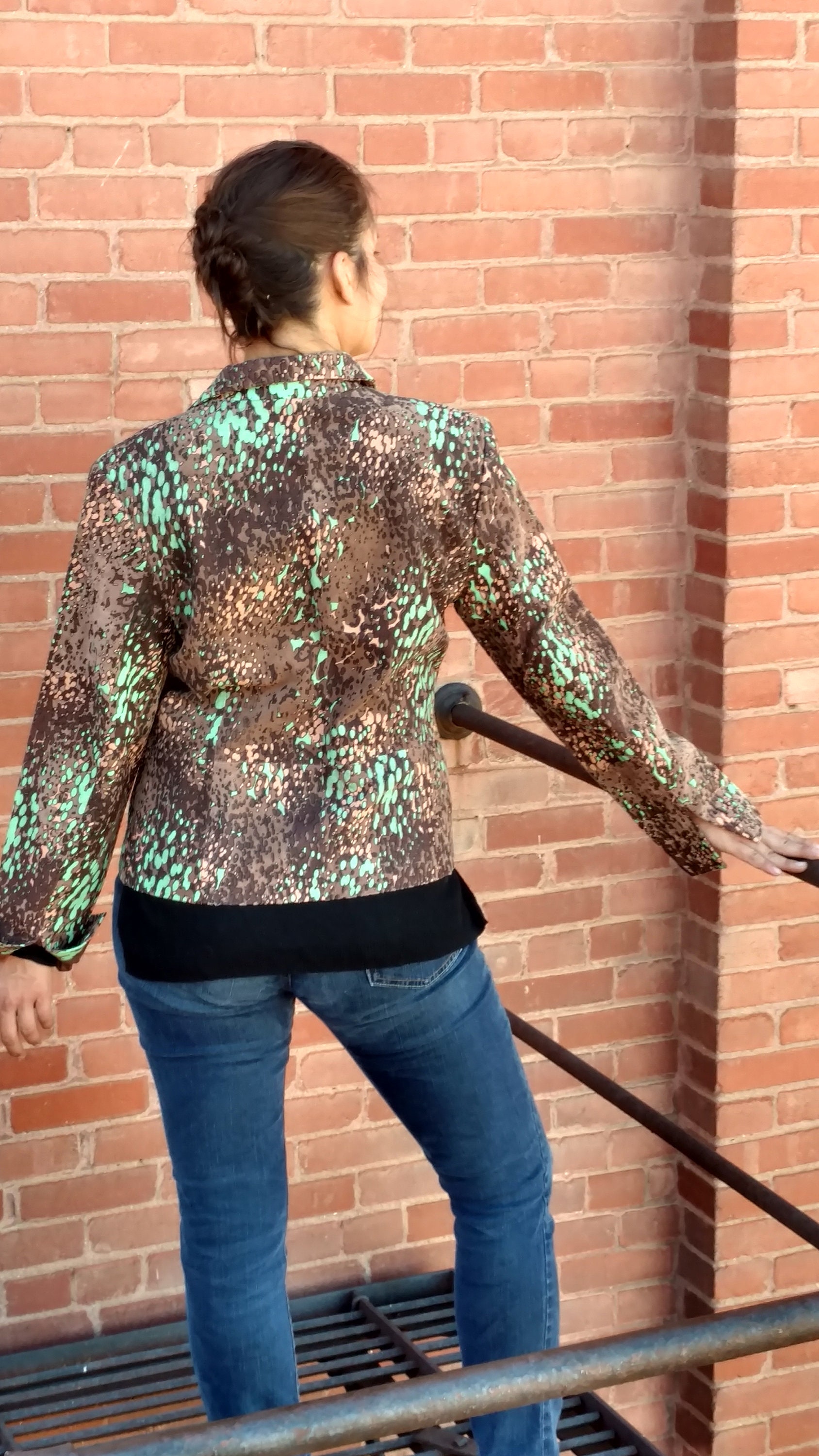 multi coloured jacket ladies