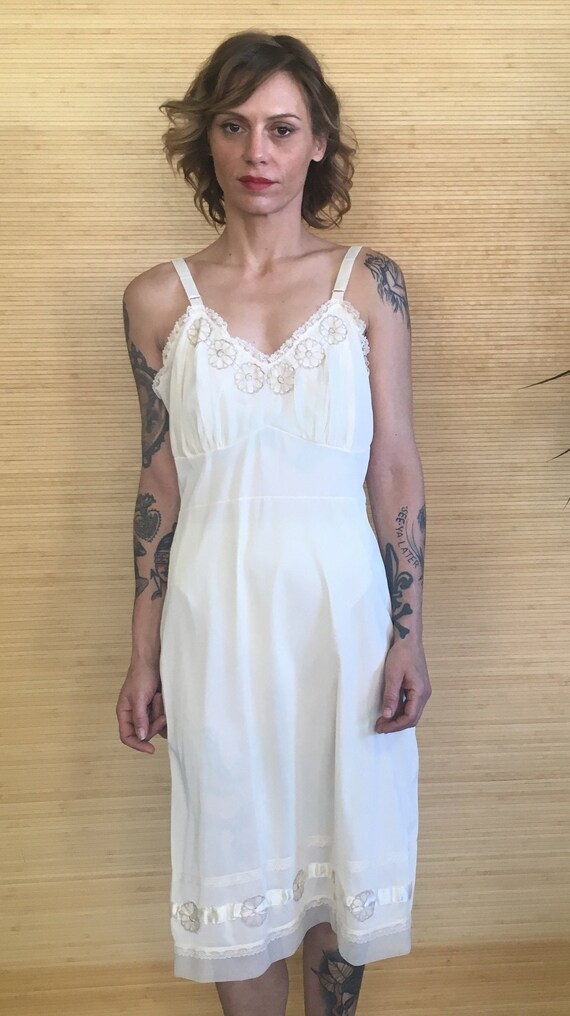 Vintage Slip Dress, Vintage Silky Slip Dress, midi