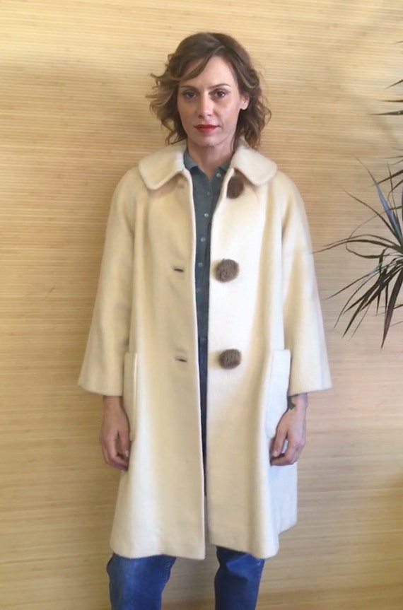 Women’s Wool Coat, Vintage wool coat, satin lining