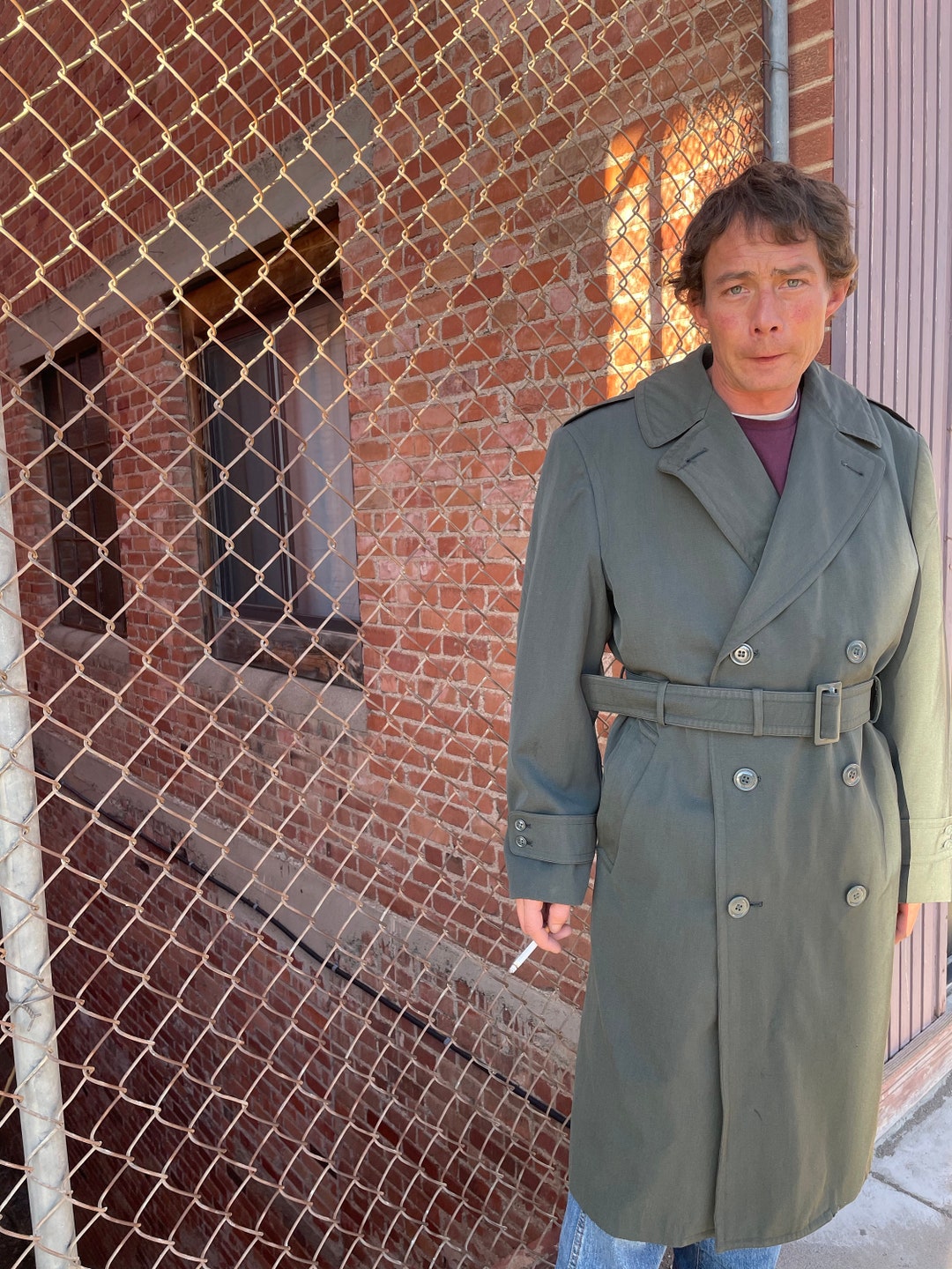 Euro Military Nylon Over Coat ovy