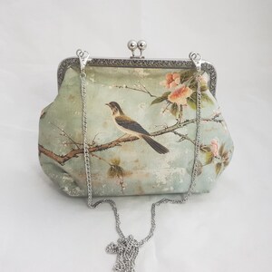 Tasche, Vogel, Jugendstil, Handtasche,  Bügeltasche vintage