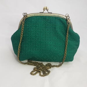 Tasche, grün, Art Deco Gatsby,  Handtasche,  Bügeltasche vintage
