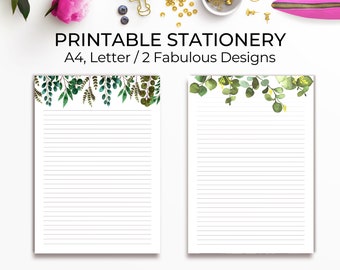 Printable Stationary Etsy