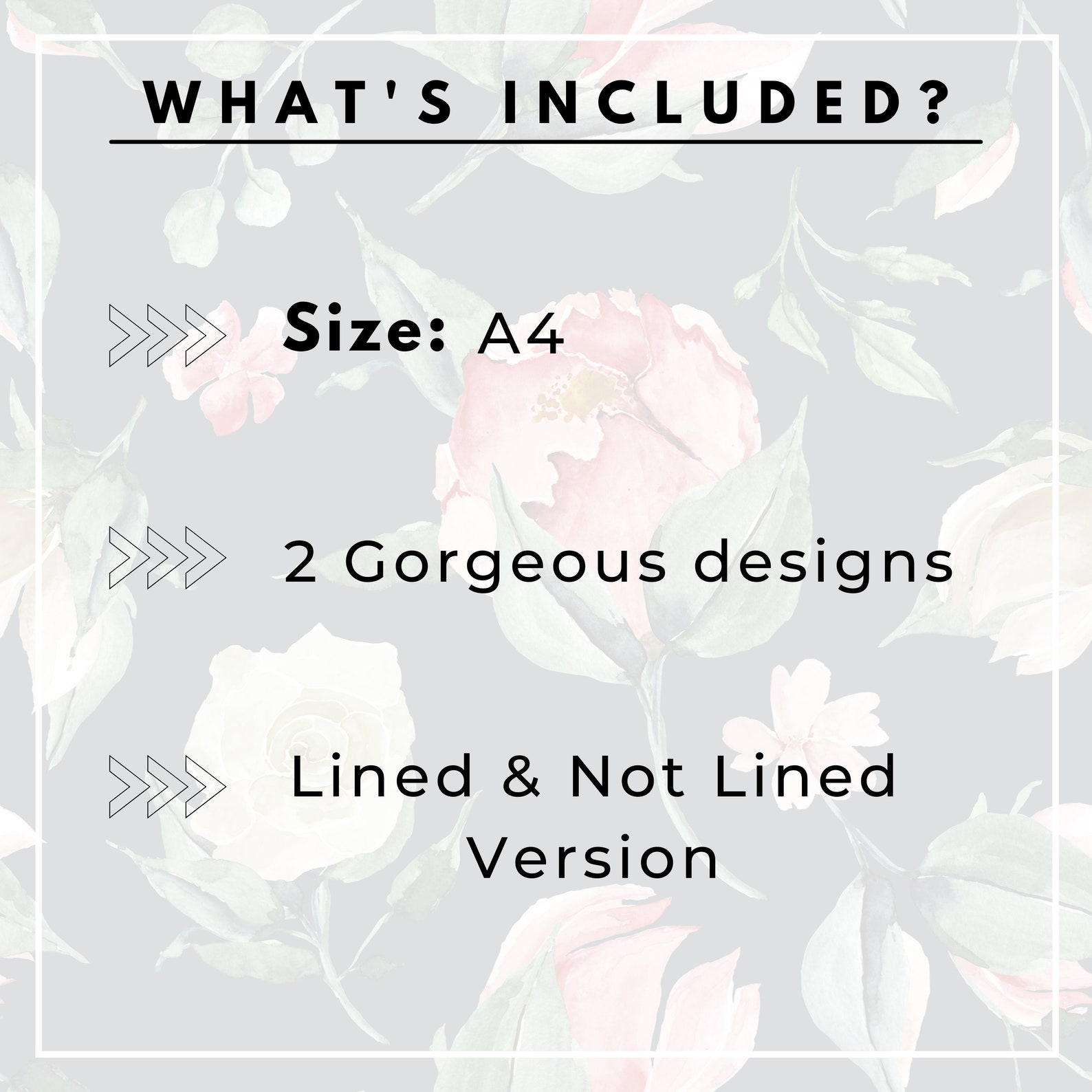 Purple Floral Printable Stationery A4 Printable Stationary | Etsy