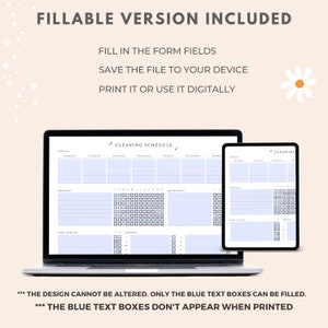 Editable Cleaning Schedule, Cleaning Planner Printable, Daily, Weekly, Monthly, Quarterly, Annual Cleaning Checklist, Cleaning Template, PDF image 6