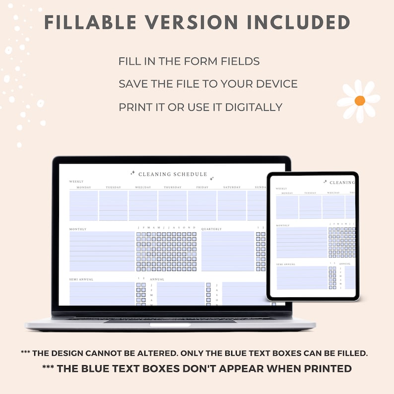 Editable Cleaning Schedule, Cleaning Planner Printable, Daily, Weekly, Monthly, Quarterly, Annual Cleaning Checklist, Cleaning Template, PDF image 6