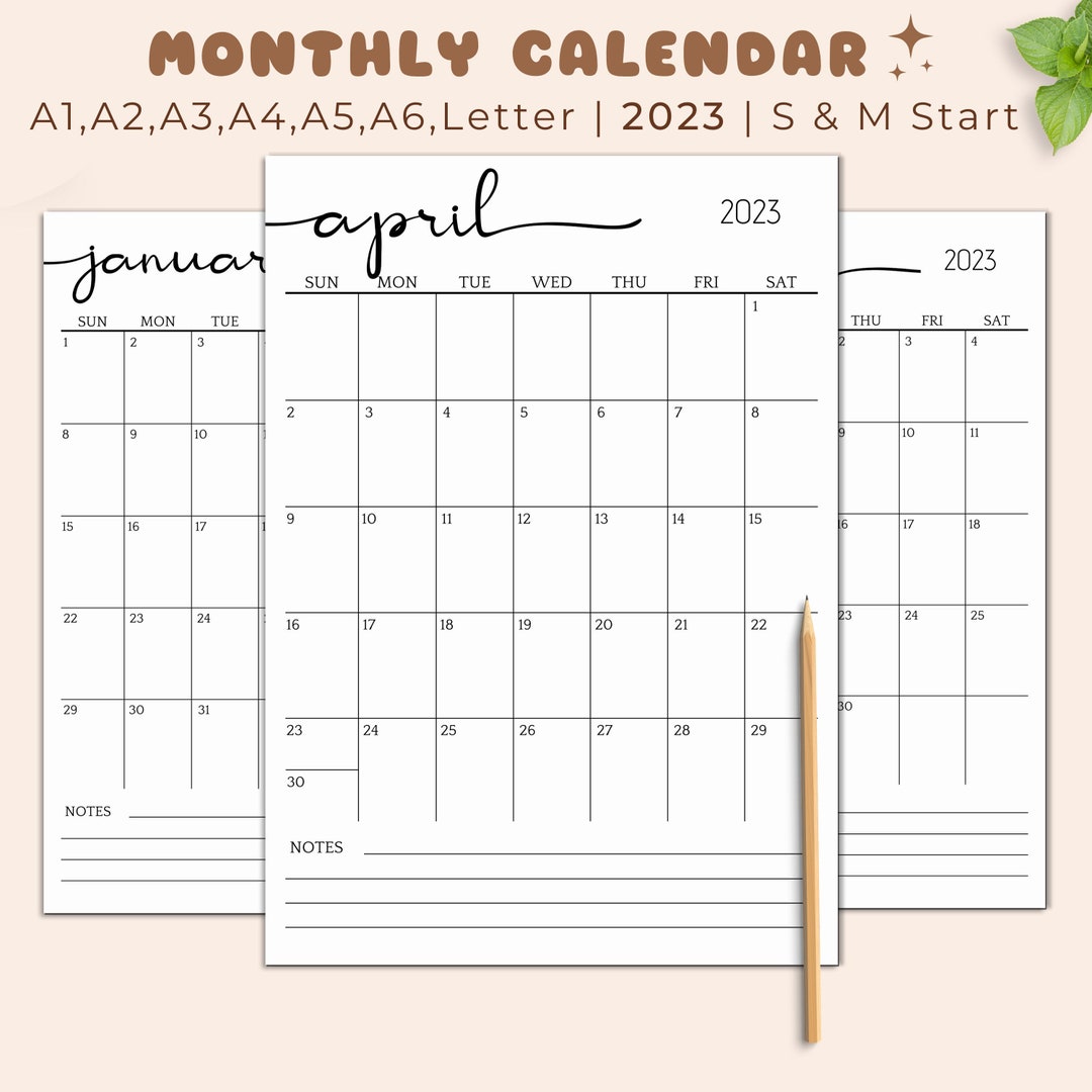 2023-printable-calendar-big-wall-calendar-2023-desk-etsy