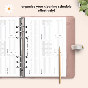 Editable Cleaning Schedule, Cleaning Planner Printable, Daily, Weekly, Monthly, Quarterly, Annual Cleaning Checklist, Cleaning Template, PDF image 3