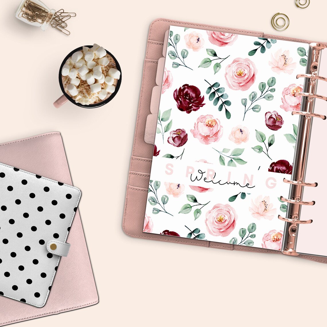 Printable Dashboard Floral Planner Cover Printable Floral - Etsy