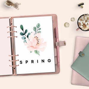 Printable Dashboard Floral, Planner Cover Printable, Floral Planner ...