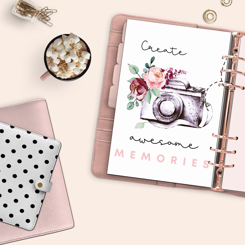 Printable Dashboard Floral Planner Cover Printable Floral - Etsy