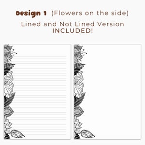 Black and White Printable Stationary, Printable Writing Paper ...