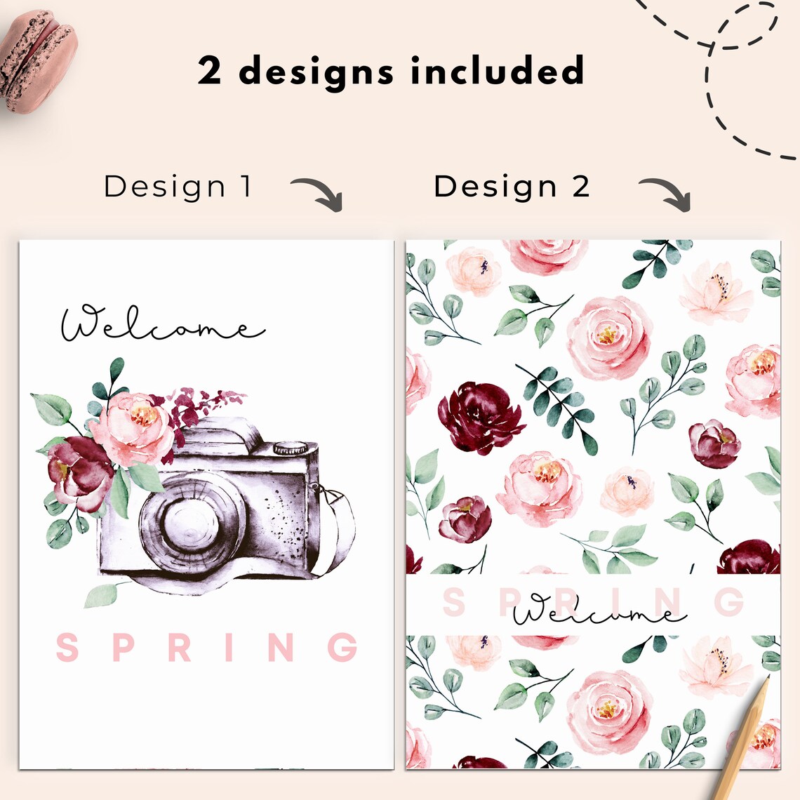 Printable Dashboard Floral Planner Cover Printable Floral - Etsy
