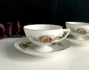 2 Rosenthal Tee Tassen/Rosenthal/Rosenthal Porzellan/antikes Rosenthal Porzellan