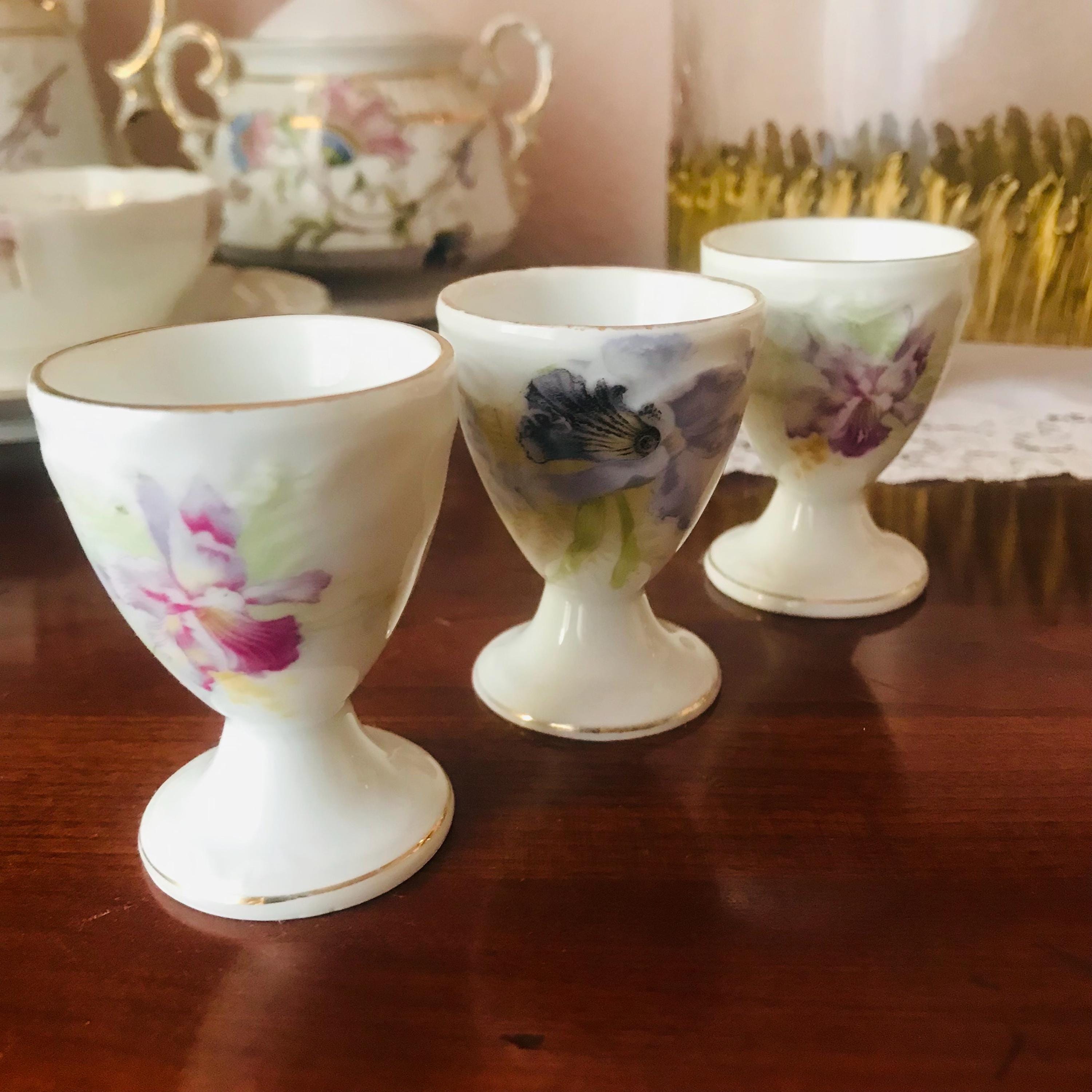 3 Vintage Eierbecher/Vintage Porzellan Eierbecher/Eierbecher