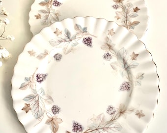 2 Vintage Royal Albert Fine Bone China Plates – Model “Lorraine”