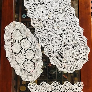 Crochet table runner crocheted table runner table decoration decorative doilies crochet doilies crochet doilies