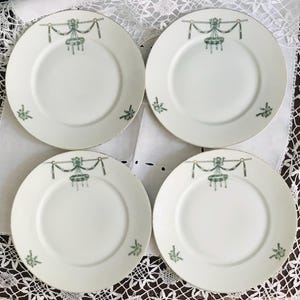 4 Antique Porcelain Plates Dessert Plates Bread Plates Carl Tielsch Porcelain