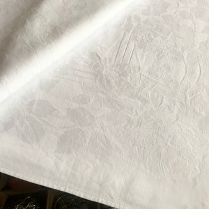 Vintage Cotton Tablecloth Tablecloth White 1.28 x 1.47 m Vintage Tablecloth