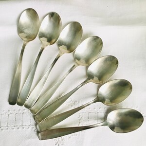 7 WMF Versilberte Suppenlöffel WMF Löffel Vintage Suppenlöffel