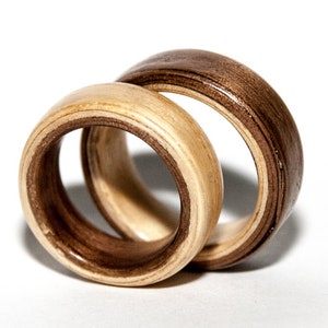 Two colors bentwood ring image 4