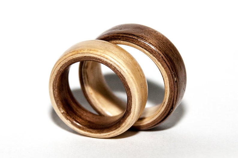 Two colors bentwood ring image 4