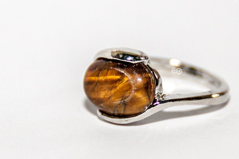 Ring with tiger eye image 1