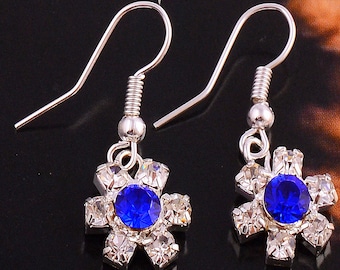 Earrings with crystals