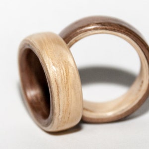 Two colors bentwood ring image 3