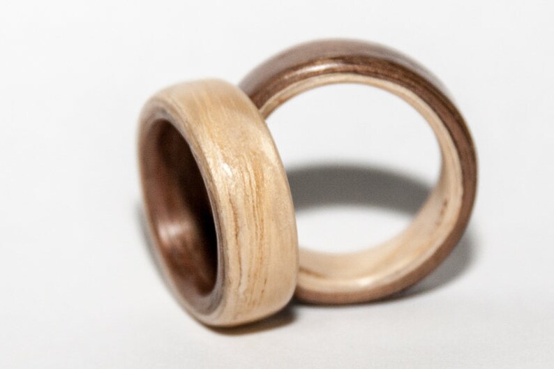 Two colors bentwood ring image 3