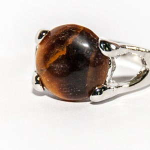 Ring with tiger eye image 1