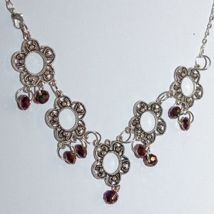 Necklace with Swarovski crystals image 1
