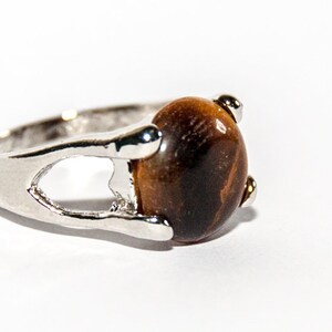 Ring with tiger eye 画像 2