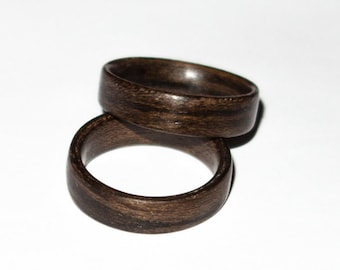 Anillo de madera de nogal