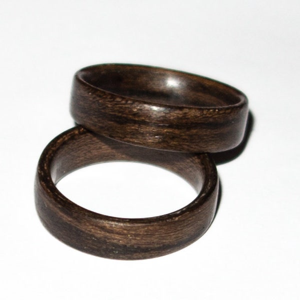 Walnut bentwood ring